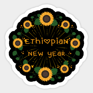 Ethiopian New Year Stickers Ethiopian New Year 2013 Stickers Teepublic