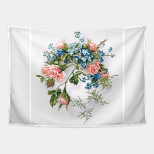 Roses and Forget-Me-Nots Tapestry