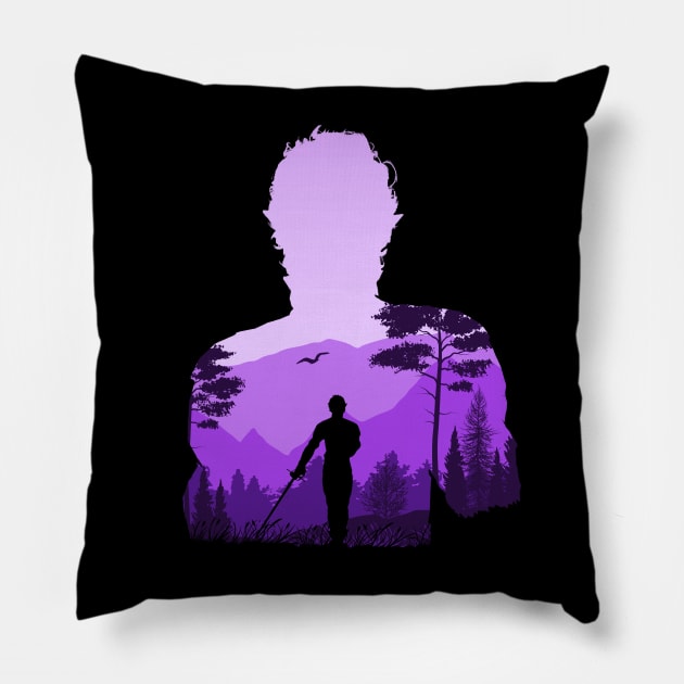 Baldurs Gate 3 - Astarion *Negative Illusion* Pillow by MyRetroArt