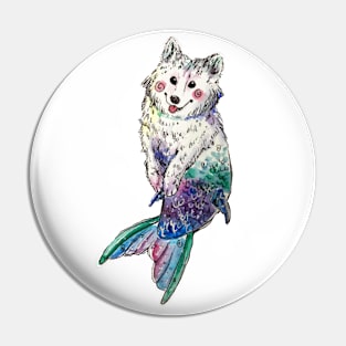 Husky Mermaid Pin