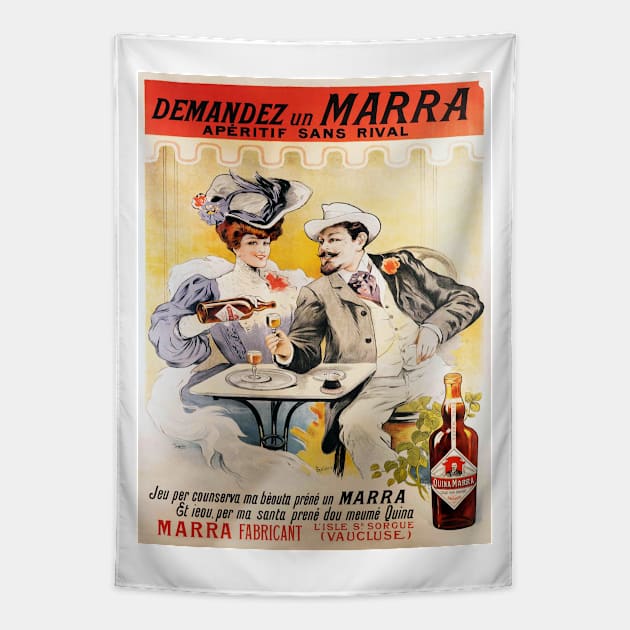 Vintage Marra Ad Tapestry by RockettGraph1cs