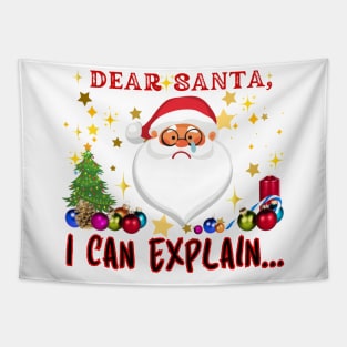 Christmas  gift idea, Santa humor sweater and more. Tapestry