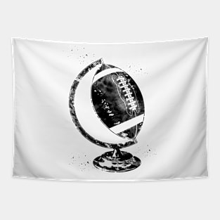 American Football Globe Tapestry