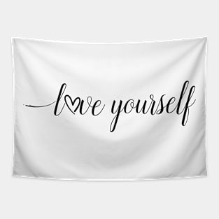 Love yourself quote Tapestry