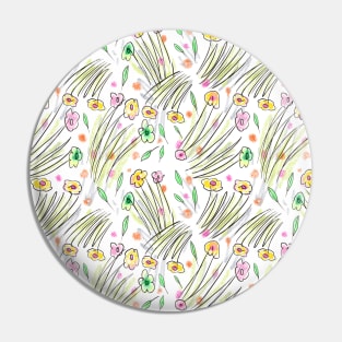 Tiny Flowers Pattern Beautiful Nature Pin