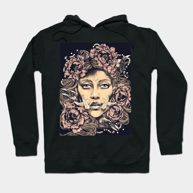 flowered hoodie