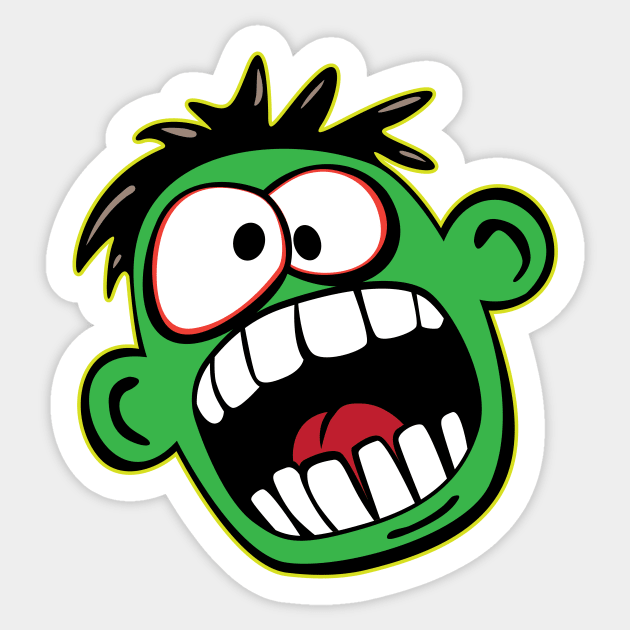 Funny Meme Face Cartoon Character' Sticker