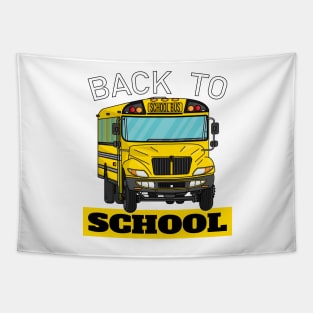 Back to school, school bus, back to school Tapestry