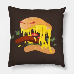 Burger Monster Pillow