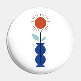 Sun vase flower flowers summer happiness happy positive vibes sunny sunshine orange blue Pin