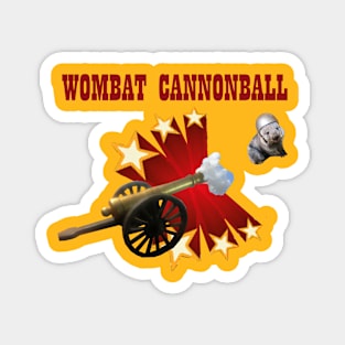 Wombat Cannonball Magnet