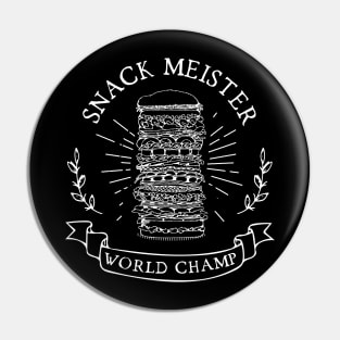 Snack Fan World Champ Pin