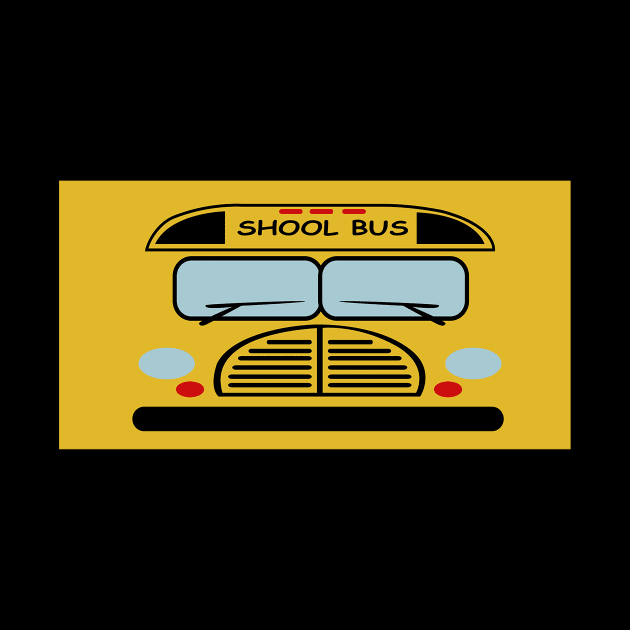 School Bus Face Mask by Karamaster