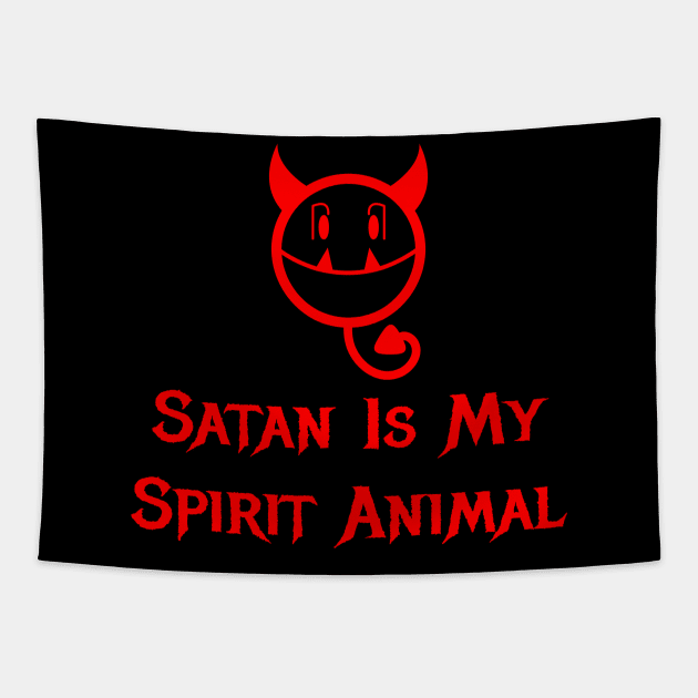 Satan Spirit Animal Tapestry by dflynndesigns