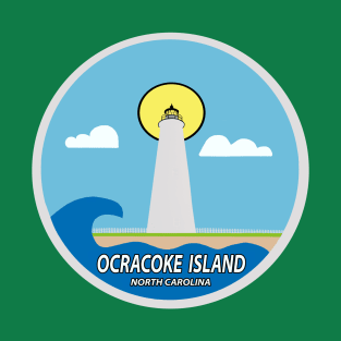 OCRACOKE LIGHTHOUSE WITH SUN T-Shirt