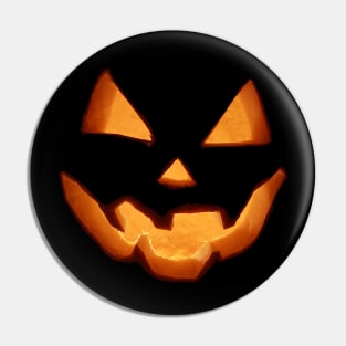 Scary Pumpkin Jack O Lantern Face Halloween Costume Humor Pin