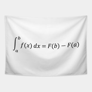 The Fundamental Theorem of Calculus (Black) Tapestry