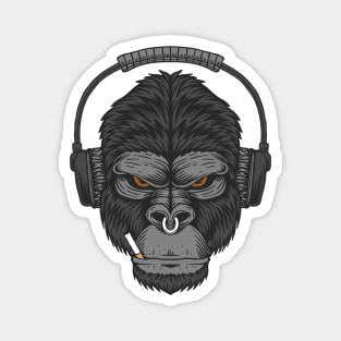 Gorilla headphone cigarette Magnet