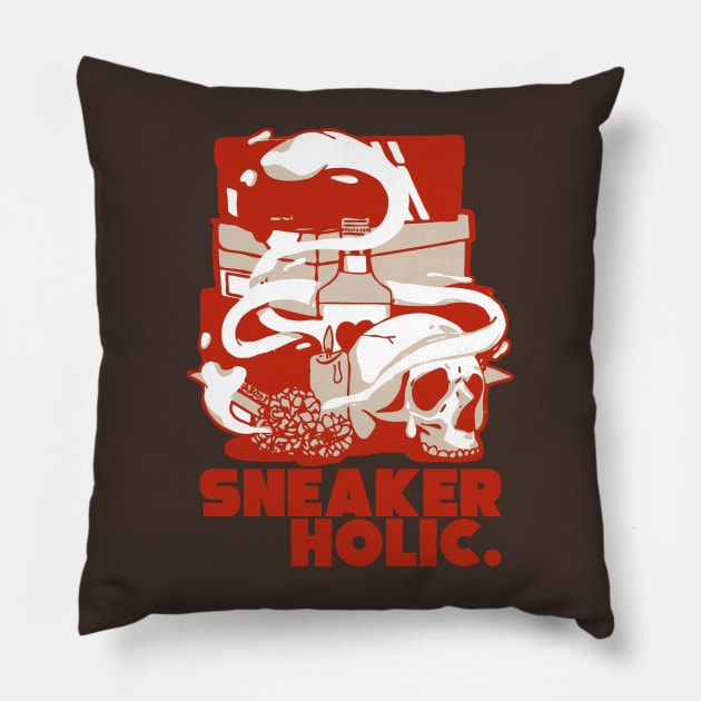 Sneaker Holic Red Panda Retro Sneaker Pillow by funandgames