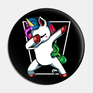 Unicorn - Dabbing Dab Funny Cute Pin