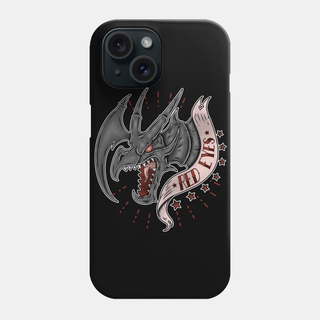 RED EYES Phone Case by Firebrander