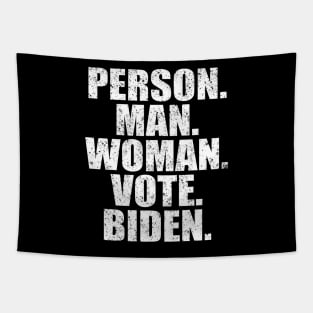 Person Man Woman Vote Biden Tapestry