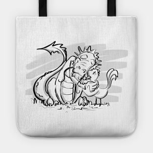 Rooster & dragon Tote