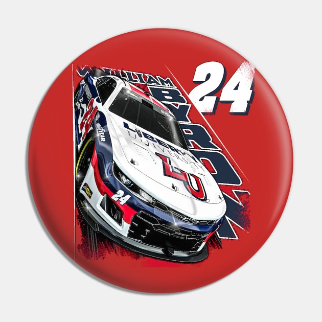 William Byron Red Racing Pin by stevenmsparks