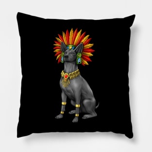 Xolo Dog Aztec Warrior Pillow