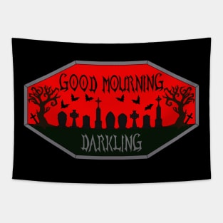 Good Mourning Darkling in Red Tapestry