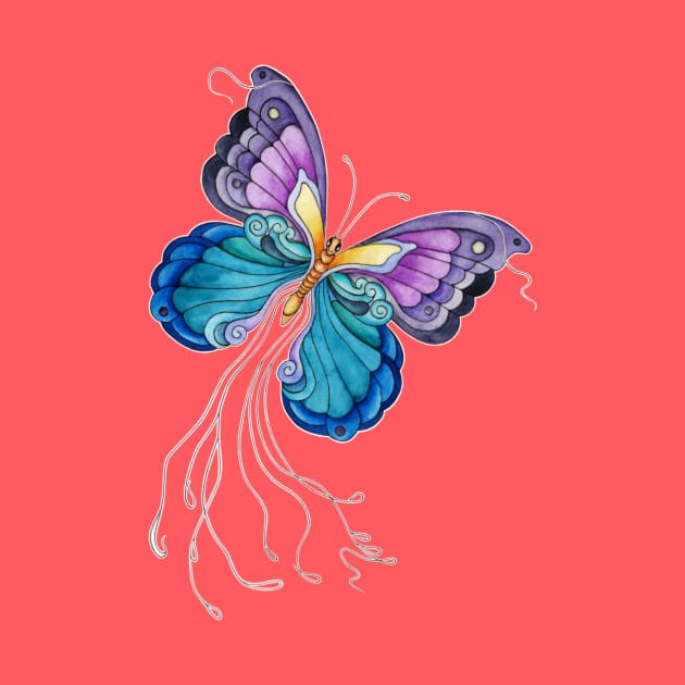 Fanciful Butterfly by SandraGale Art