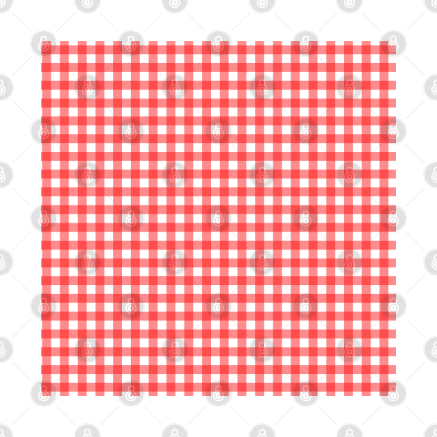 Red Plaid Checkers by mareescatharsis