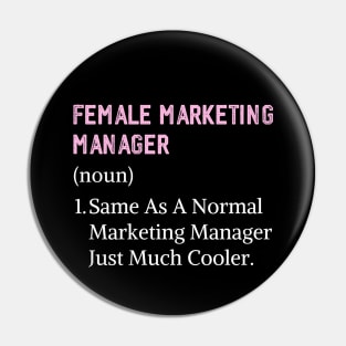 Assistant marketing manager woman female marketing manager Pin