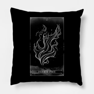 Faerie Fire DnD Tarot Card Spells for Dungeons and Dragons 5e Pillow