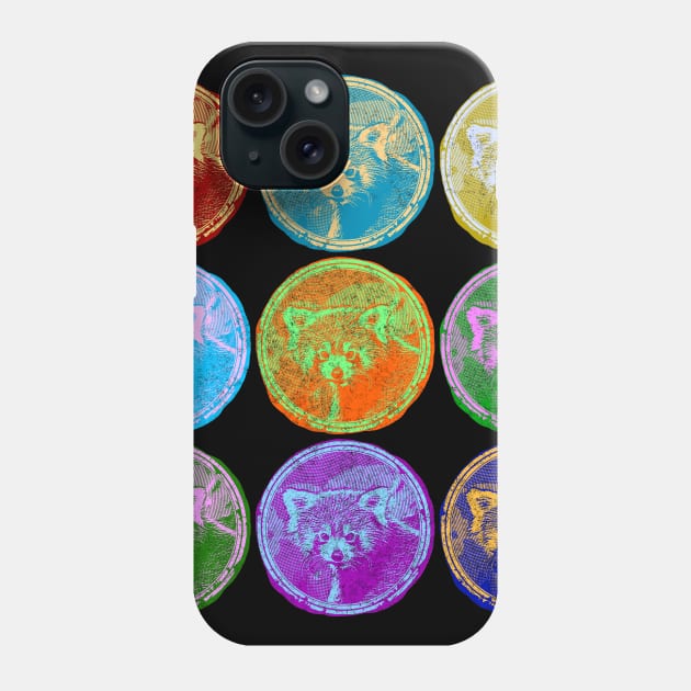 Red Panda Artsy Pop Art Style Retro Cute Pandas Lovers Gift Kawaii Phone Case by joannejgg