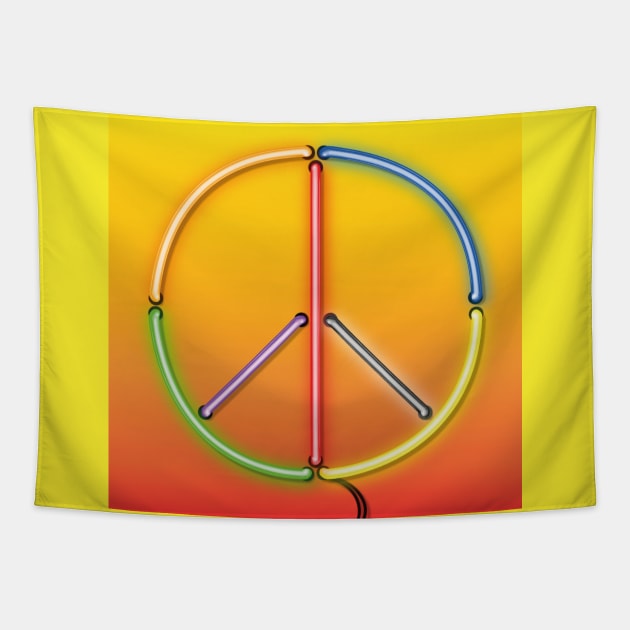PEACE Sign Tapestry by Art-Frankenberg