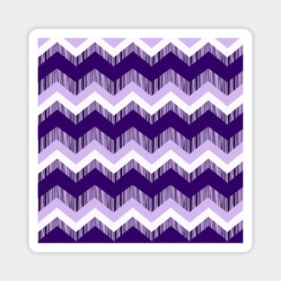 1980s boho chic girly pattern pastel lilac purple chevron Magnet