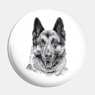 German Shepherd / Alsatian dog Pin