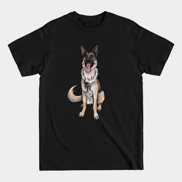 Disover Cute German Shepherd Dog - German Shepherd - T-Shirt