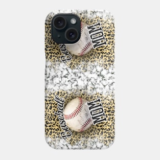 Baseball Cheetah mom Phone Case