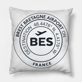 Airport sticker BES BREST Pillow