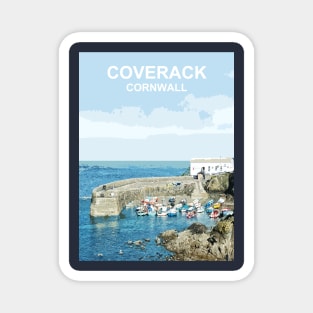 Coverack, Cornwall, England. Summer seaside harbour landscape Magnet