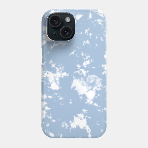 Sky Blue Storm - Tie Dye Shibori Texture Phone Case by marufemia