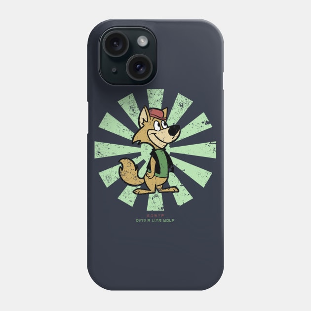 Ding A Ling Wolf Retro Japanese Phone Case by Nova5