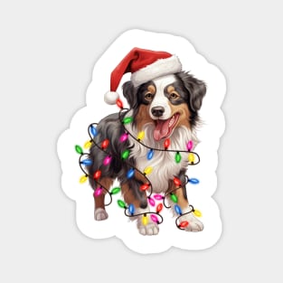 Christmas Australian Shepherd Magnet