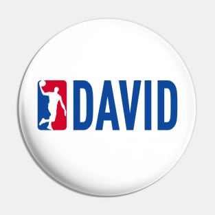 David NBA Basketball Custom Player Your Name T-Shirt Pin