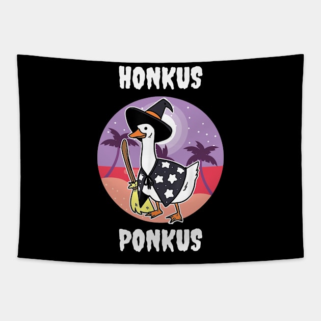 Honkus Ponkus | Honkus Ponkus Duck | Halloween Tapestry by OrionBlue