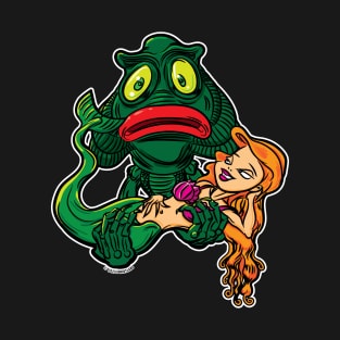 Creature from the Black Lagoon with Little Mermaid T-Shirt