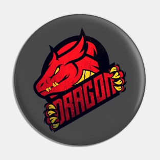 Red Mythical Dragon Pin