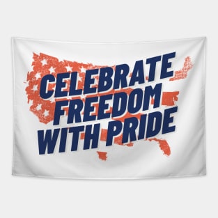 Celebrate Freedom with pride 4th of July Celebration T shirt Tapestry